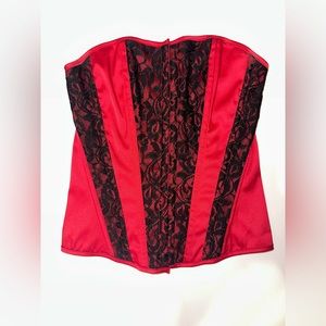 Charlotte Russe Strapless Lacey Corset